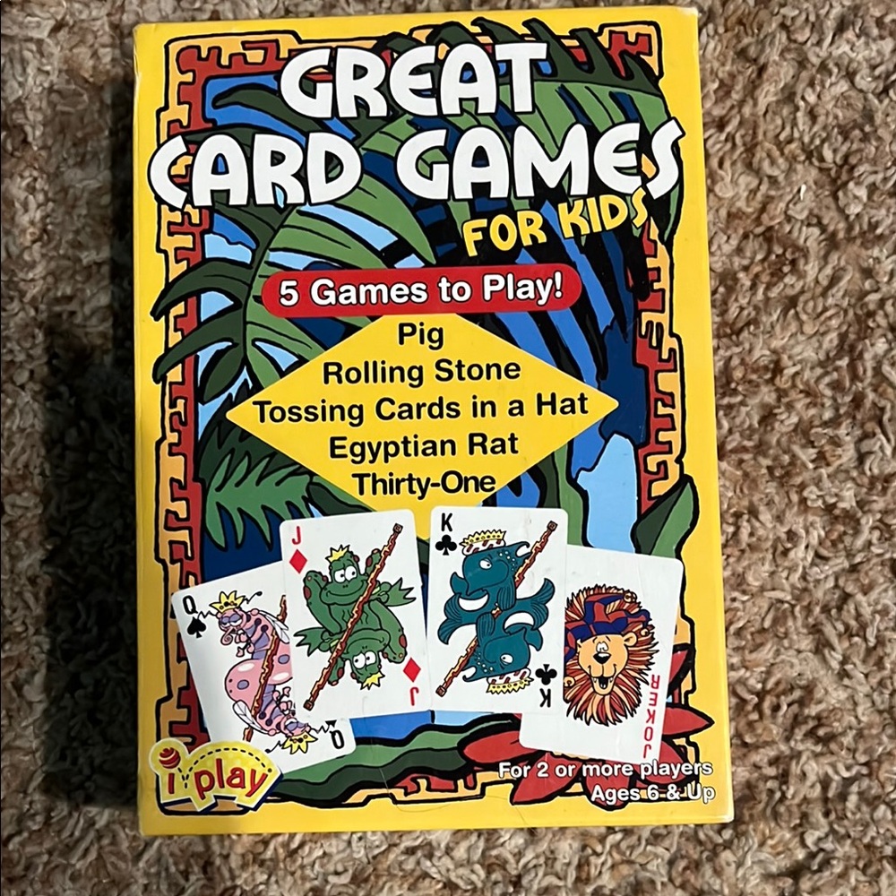 International Playthings Great Card Games For Kids Cards 5 Games Complete